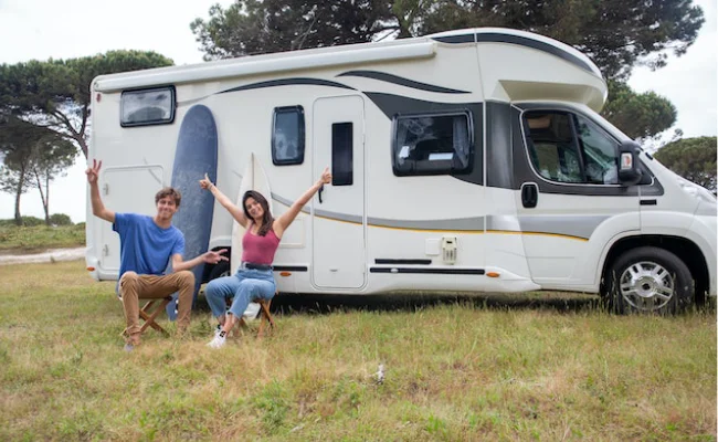 RV Share - Open Area Camping with a Class C RV